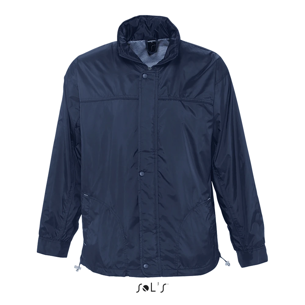 Φωτογραφία από μπροστά από Mistral - Ανδρικό αντιανεμικό με επένδυση ζέρσεϊ σε χρώμα Navy