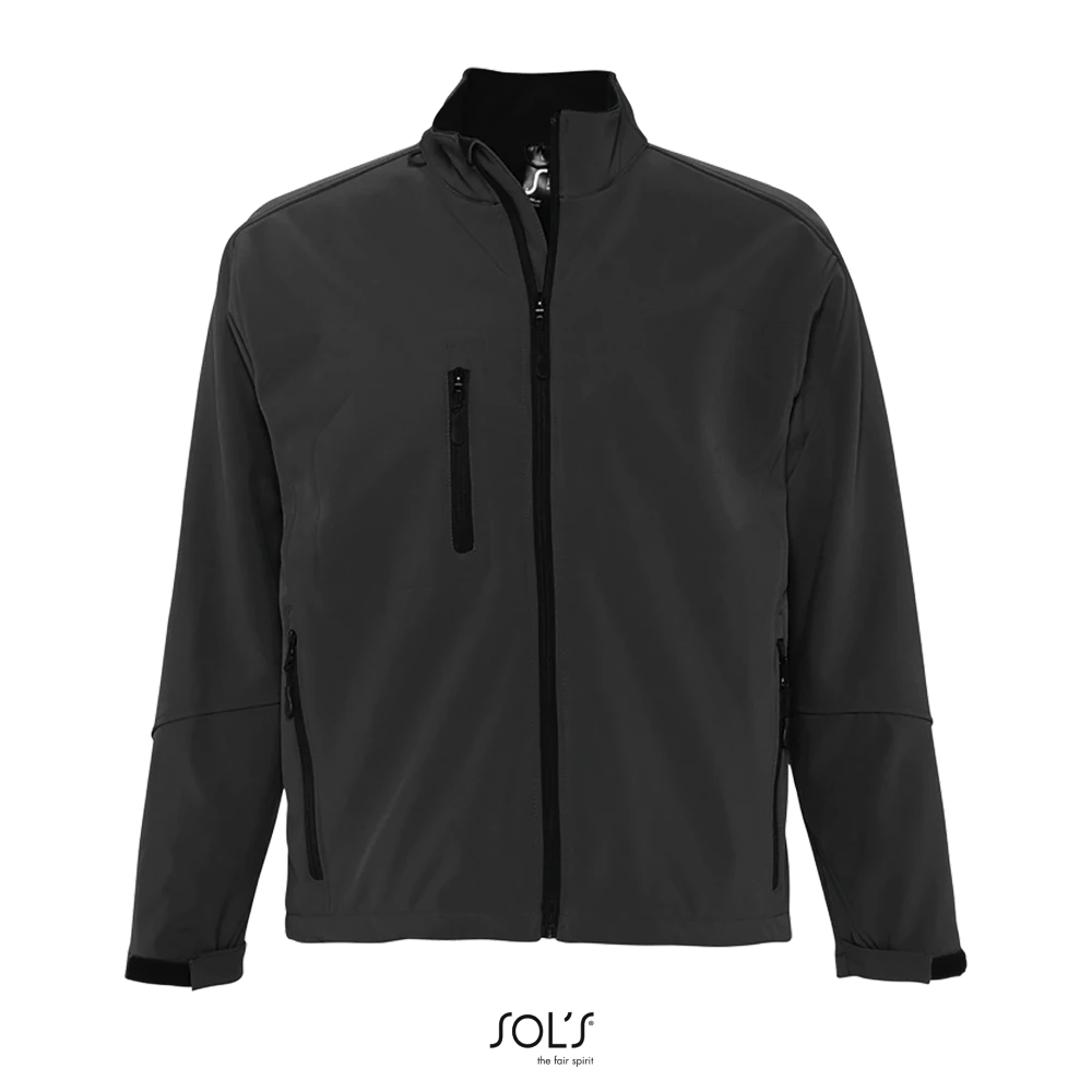 Φωτογραφία από μπροστά από Relax 4XL - Ανδρικό softshell σε χρώμα Charcoal Grey