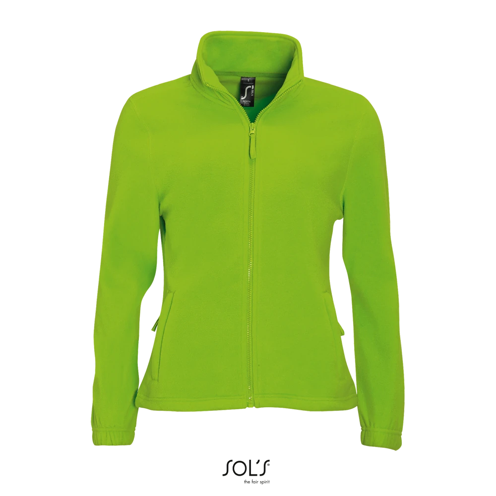 Φωτογραφία από μπροστά από North Women - Γυναικεία ζακέτα fleece σε χρώμα Lime