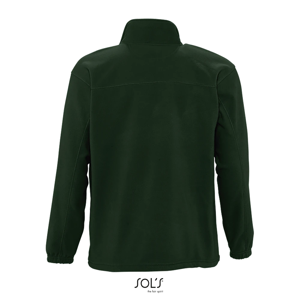 Φωτογραφία από πίσω από North 4-5XL - Ανδρική ζακέτα fleece σε χρώμα Fir Green