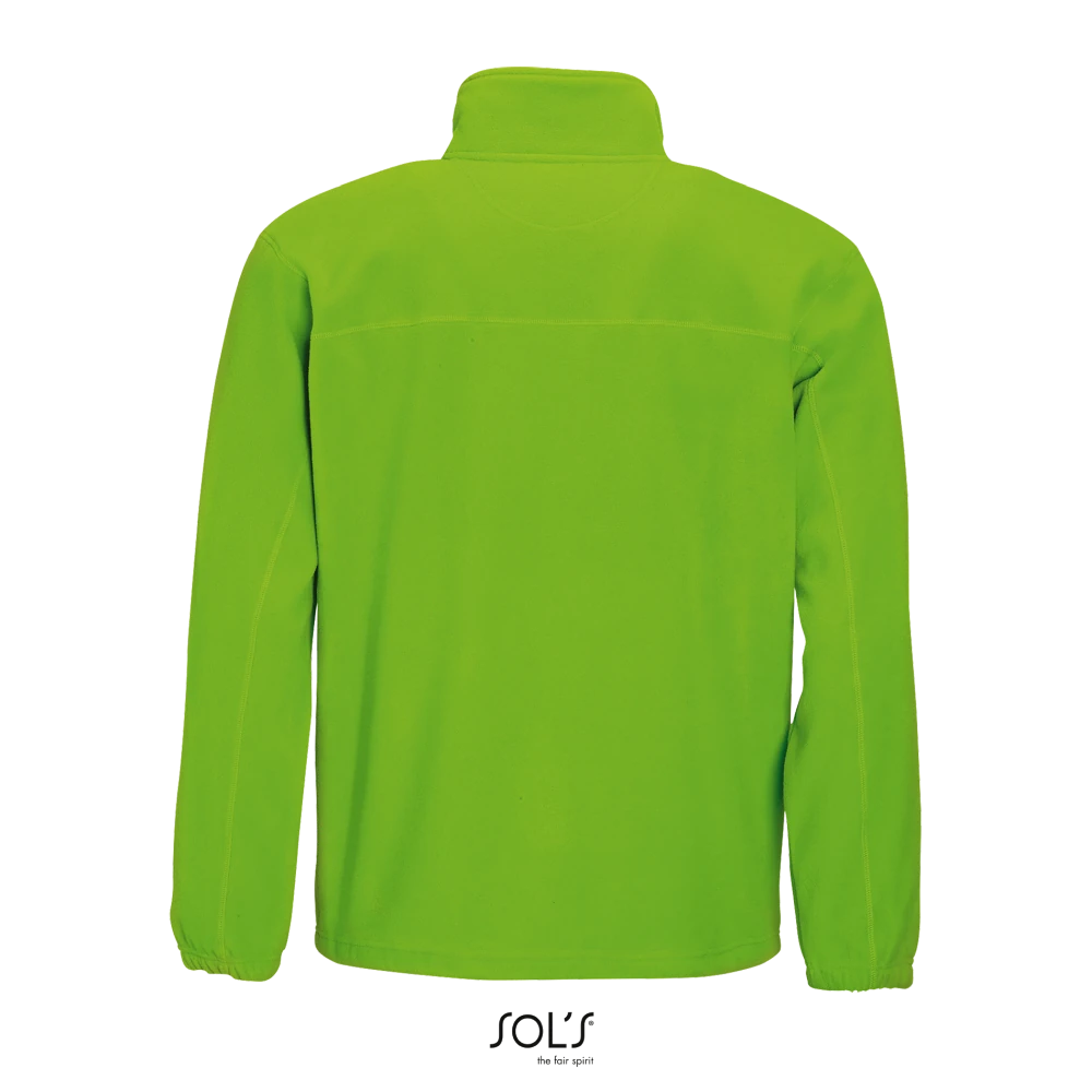 Φωτογραφία από πίσω από North 4-5XL - Ανδρική ζακέτα fleece σε χρώμα Lime