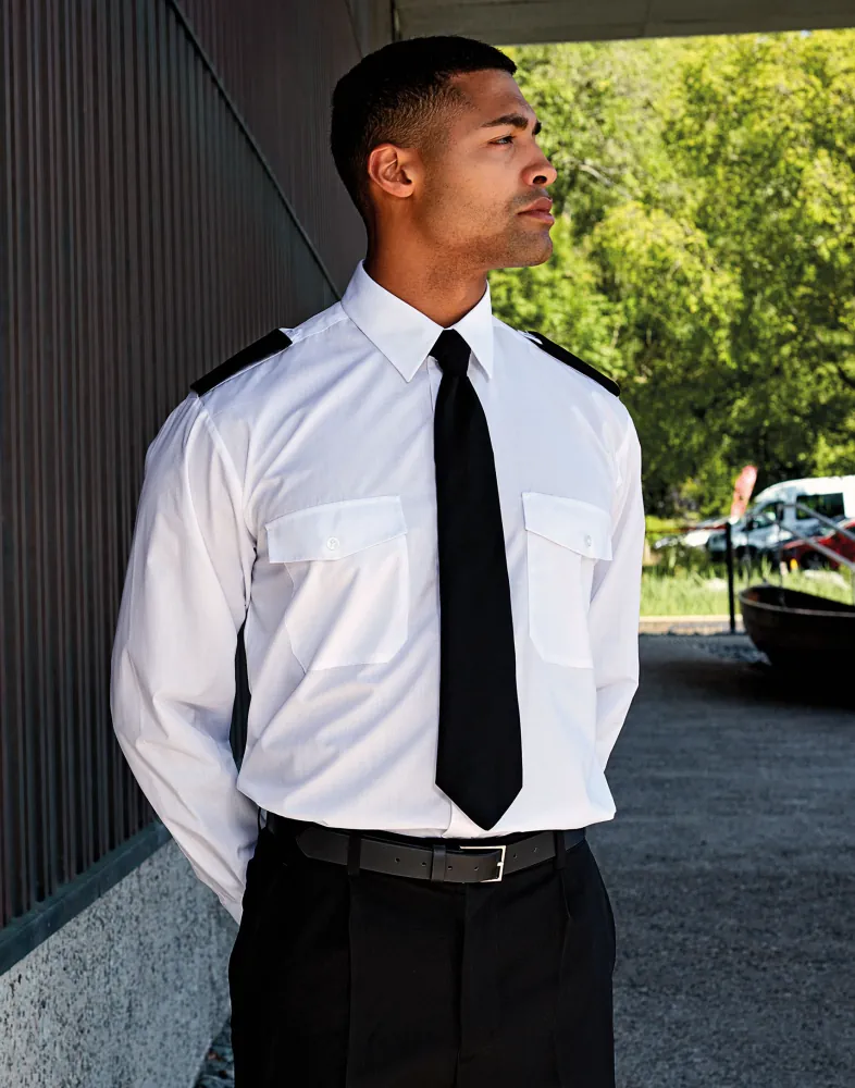 Δεύτερη φωτογραφία από PR210 - Ανδρικό Πουκάμισο με επωμίδες μακρυμάνικο σε χρώμα White