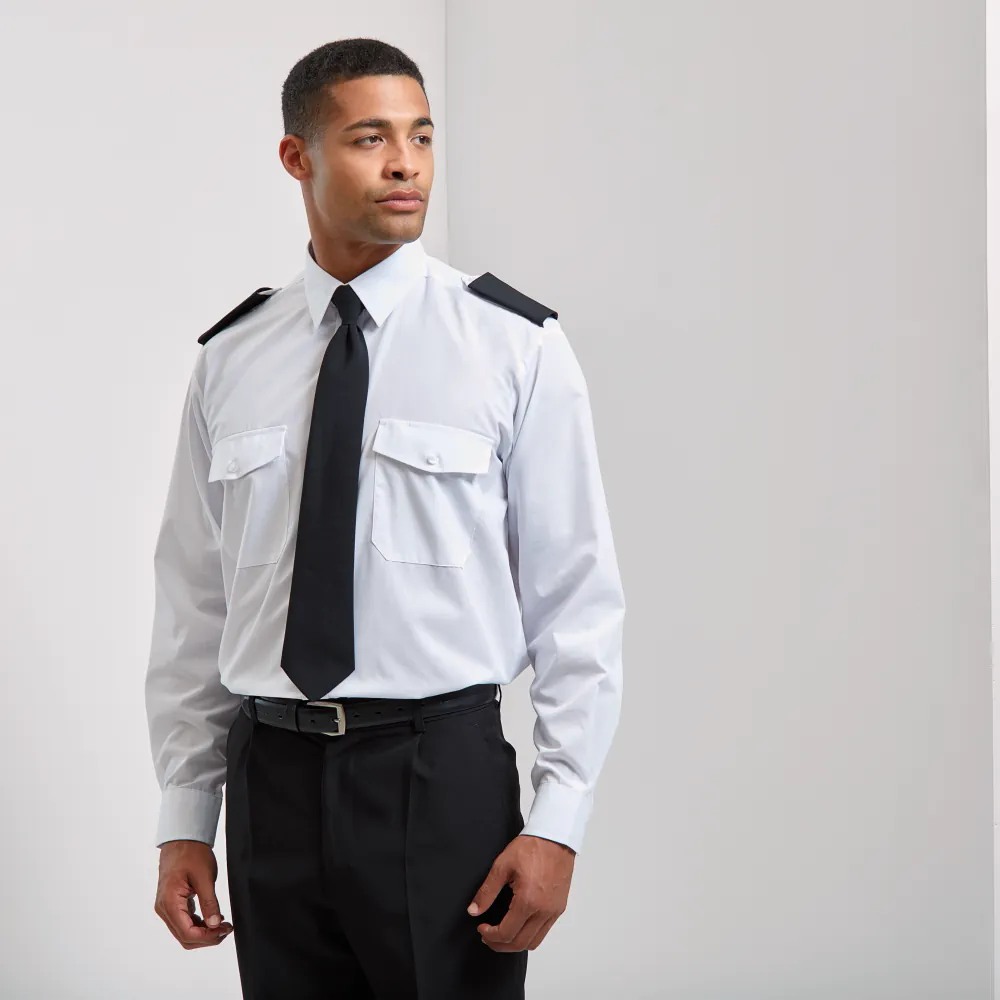 Έκτη φωτογραφία από PR210 - Ανδρικό Πουκάμισο με επωμίδες μακρυμάνικο σε χρώμα White