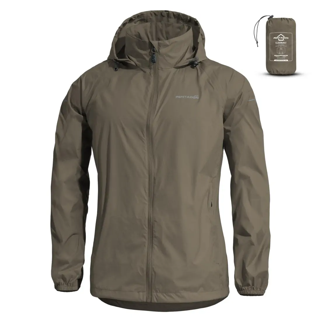 Φωτογραφία Cloudburst Packable Womens Rain Jacket - σε Ral7013 χρώμα