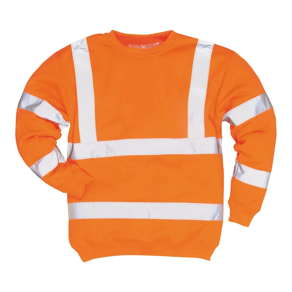 Φωτογραφία από πίσω του B303 - Φούτερ Hi-Vis σε Orange χρώμα