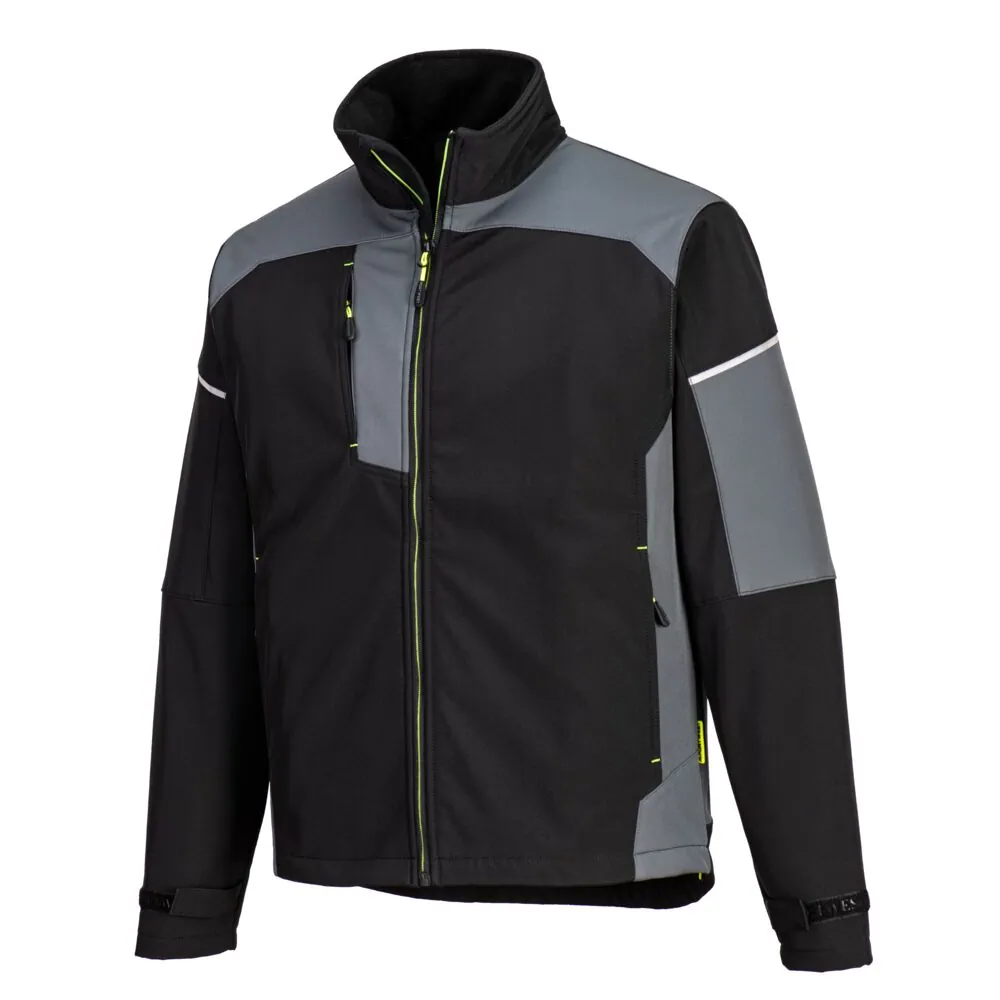 Φωτογραφία με λεπτομέρειες του PW378 - Softshell Σακάκι PW3 (3L) σε Black-Zoom Grey χρώμα