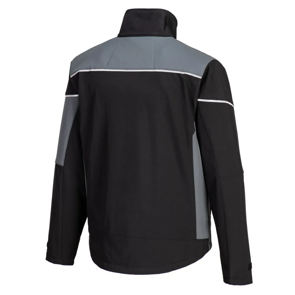 Δεύτερη φωτογραφία με λεπτομέρειες του PW378 - Softshell Σακάκι PW3 (3L) σε Black-Zoom Grey χρώμα