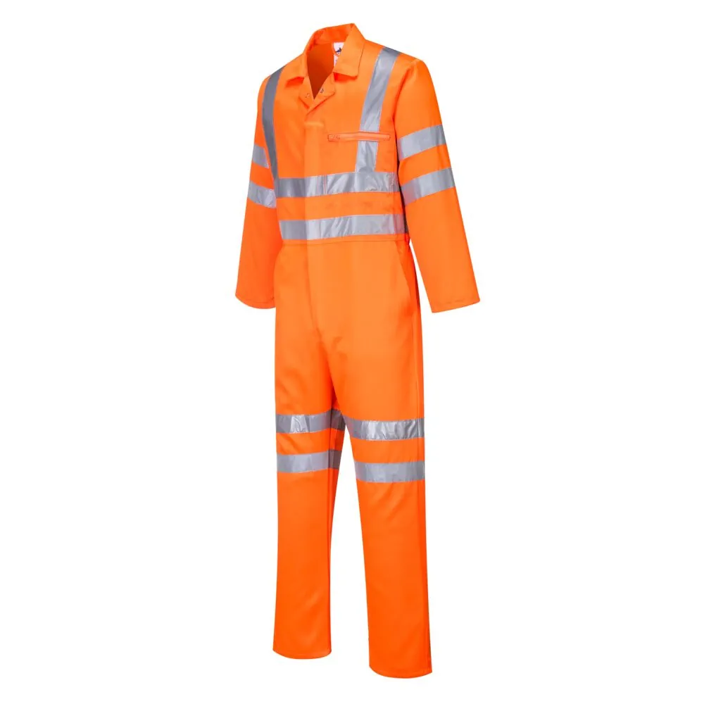 Φωτογραφία από πίσω του RT42 - Φόρμα Hi-Vis Polycotton σε Orange χρώμα