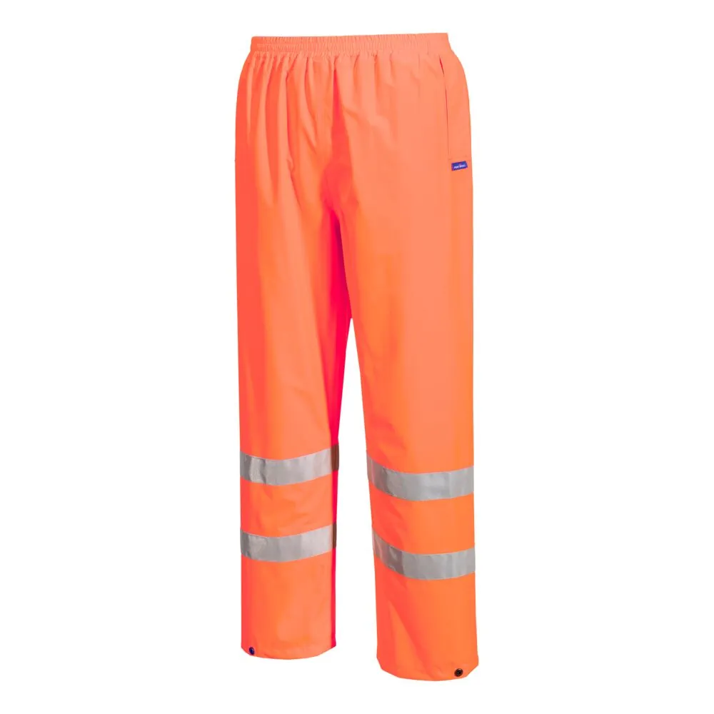 Λεπτομέρειες 1 του S165 - Hi-Vis Lightweight Packable Trousers σε Orange χρώμα