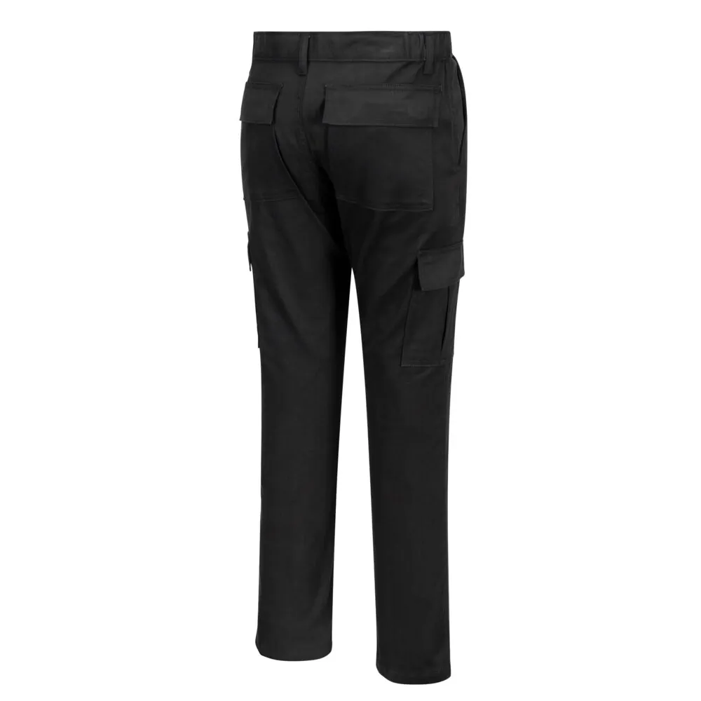 Λεπτομέρειες 2 του S231 - Ελαστικό Στενό Παντελόνι Combat σε Black χρώμα