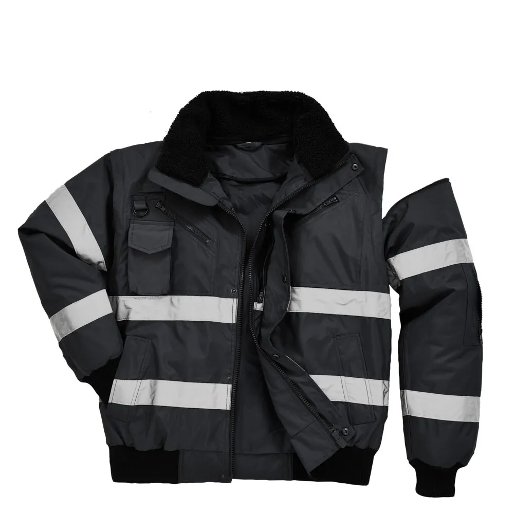 Φωτογραφία από πίσω του S435 - Μπουφάν Iona 4-σε-1 Bomber σε Black χρώμα