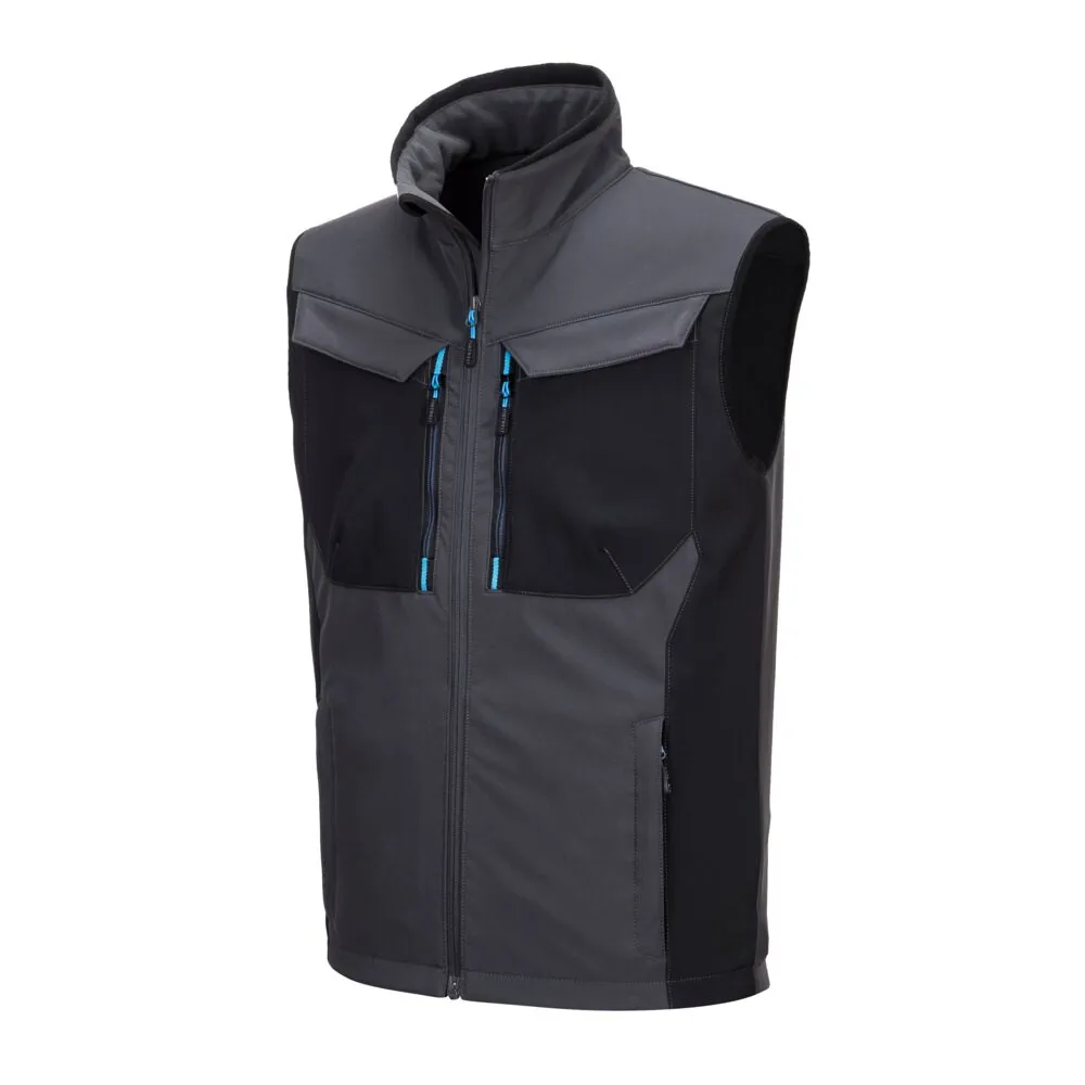 Φωτογραφία με λεπτομέρειες του T751 - WX3 Softshell Γιλέκο (3L) σε Metal Grey χρώμα
