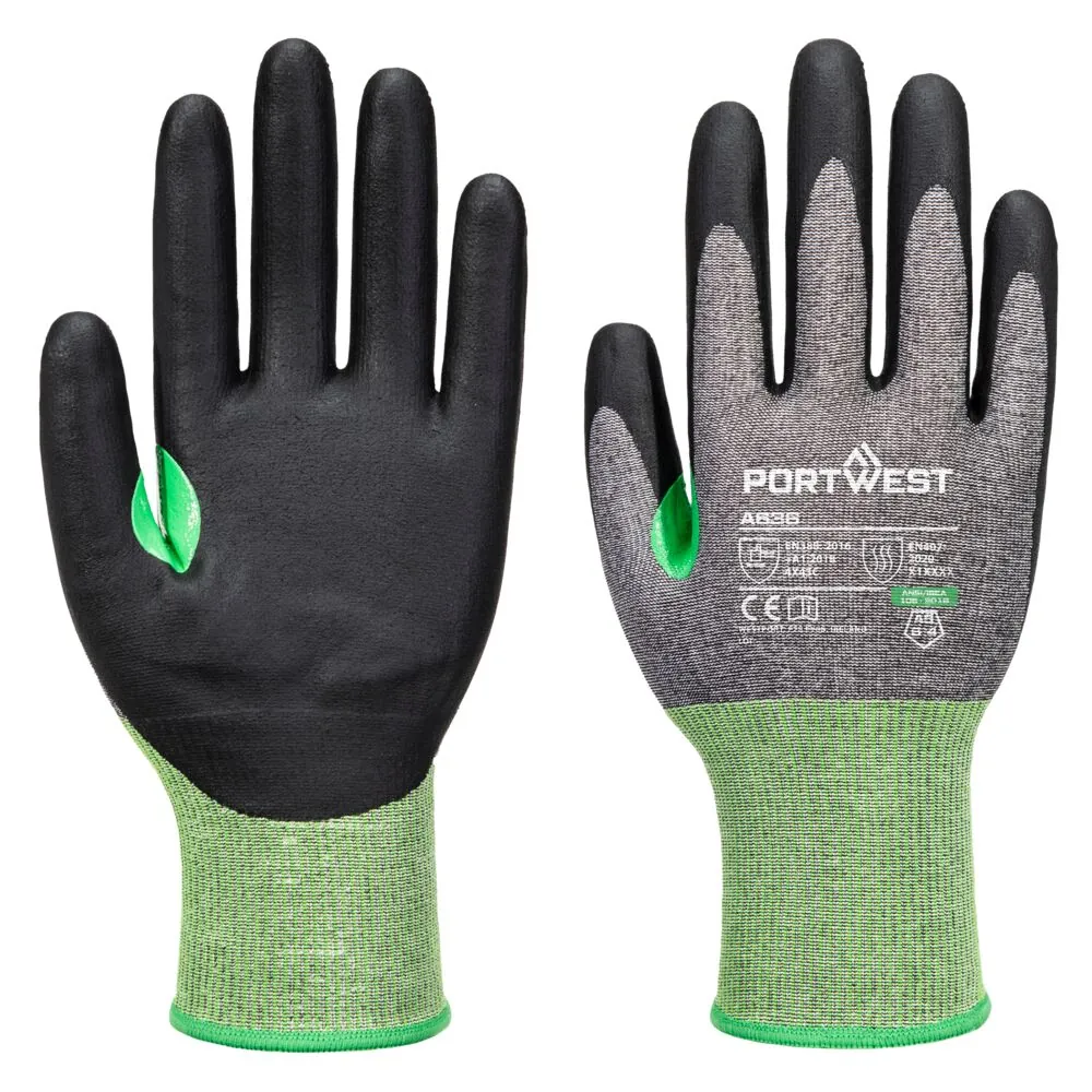 Μπροστινή φωτογραφία του A636 - CS Cut C18 Nitrile Glove σε Grey-Black χρώμα