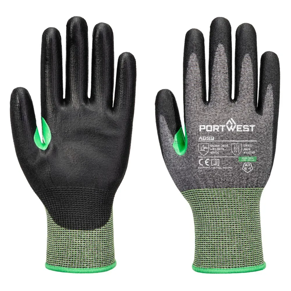 Μπροστινή φωτογραφία του A638 - CS Cut C15 PU Glove σε Grey-Black χρώμα