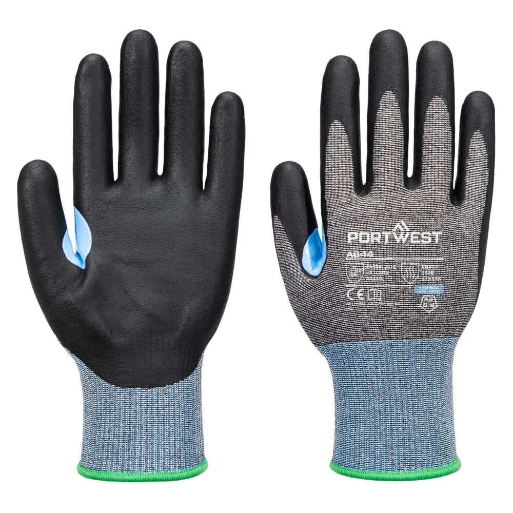 Μπροστινή φωτογραφία του A644 - CS Cut D15 Nitrile Glove σε Grey-Black χρώμα