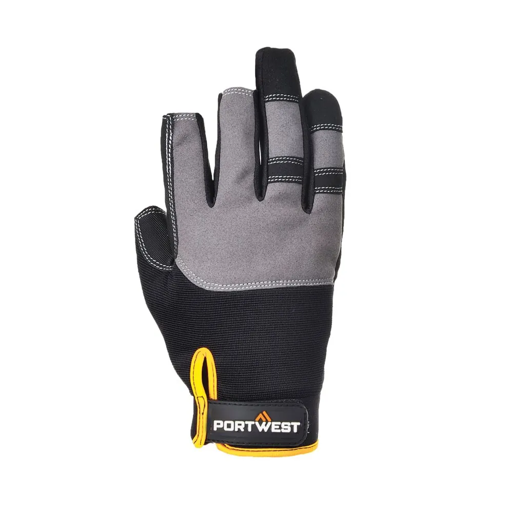 Μπροστινή φωτογραφία του A740 - Powertool Pro- Γάντια υψηλής απόδοσης σε Black χρώμα