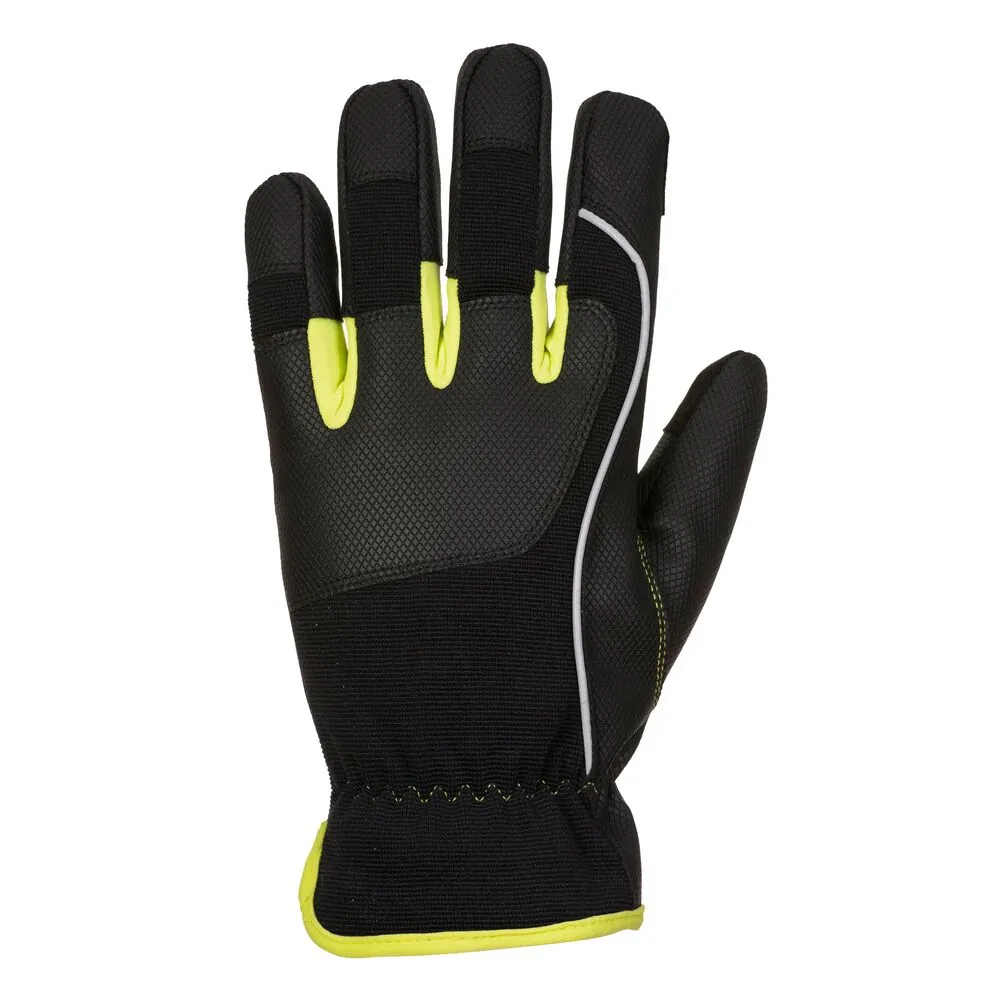 Μπροστινή φωτογραφία του A771 - Γάντι PW3 Tradesman σε Black-Yellow χρώμα