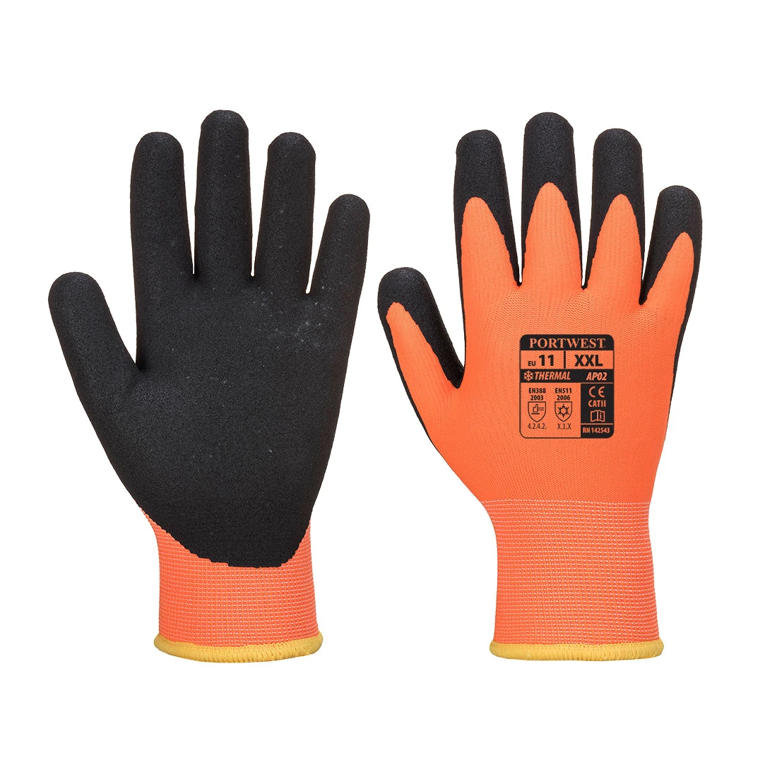 Μπροστινή φωτογραφία του AP02 - Θέρμο Pro Ultra σε Orange-Black χρώμα