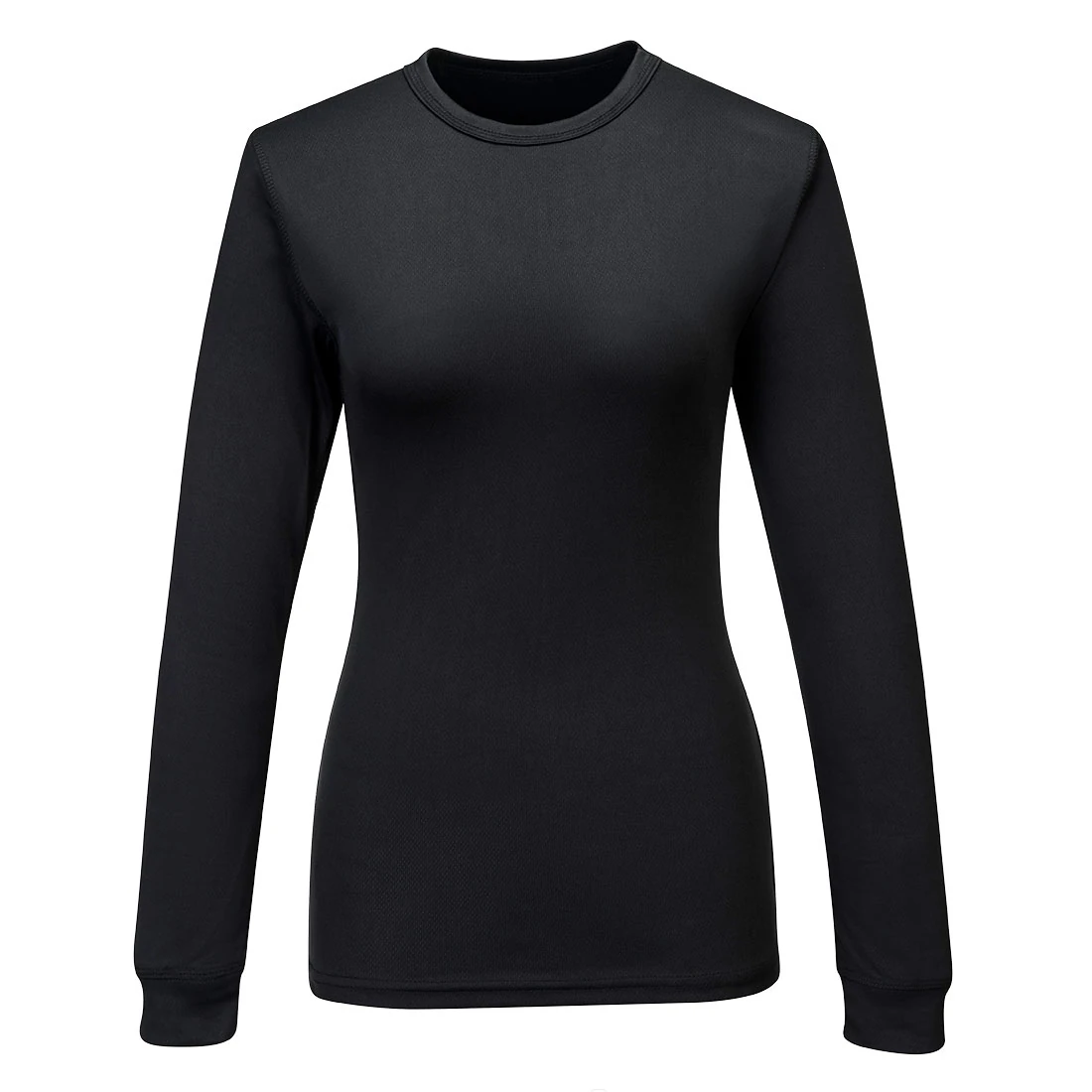 Μπροστινή φωτογραφία του B136 - Women's Baselayer Top L/S σε Black χρώμα