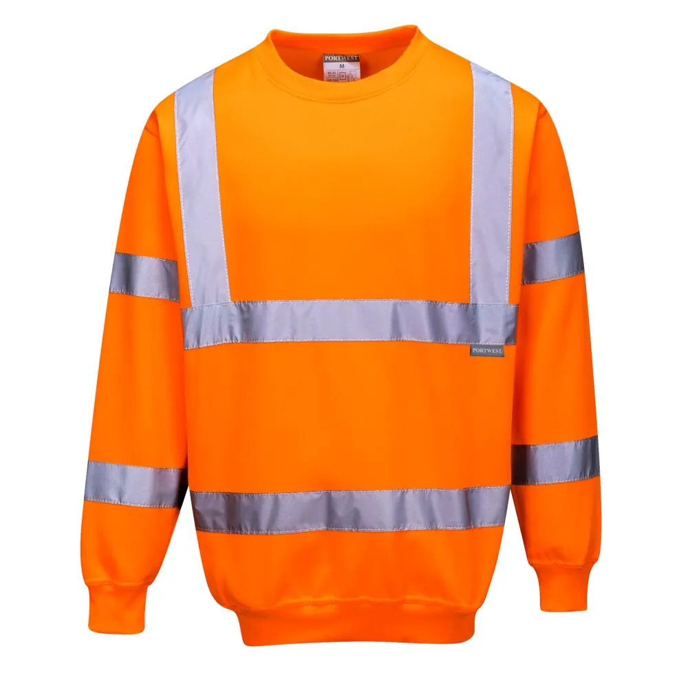 Μπροστινή φωτογραφία του B303 - Φούτερ Hi-Vis σε Orange χρώμα