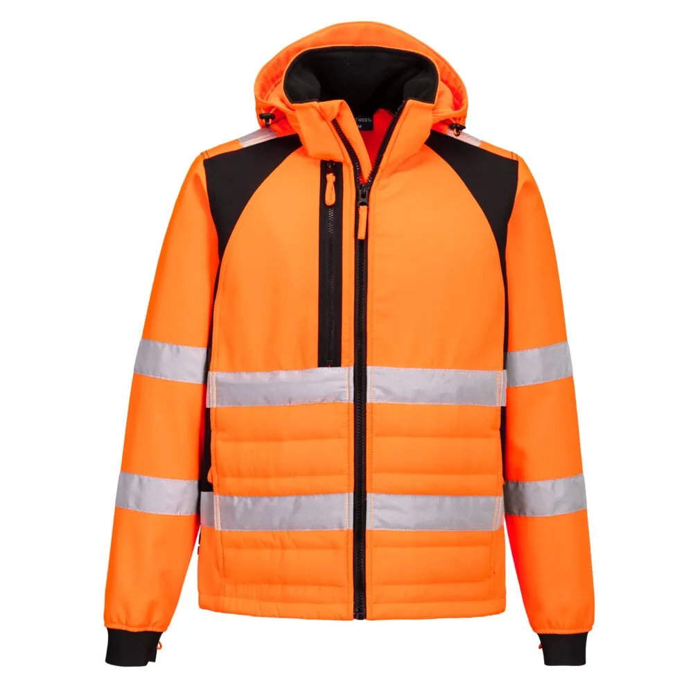 Μπροστινή φωτογραφία του CD863 - WX2 Eco Hi-Vis Hybrid Jacket σε Orange-Black χρώμα