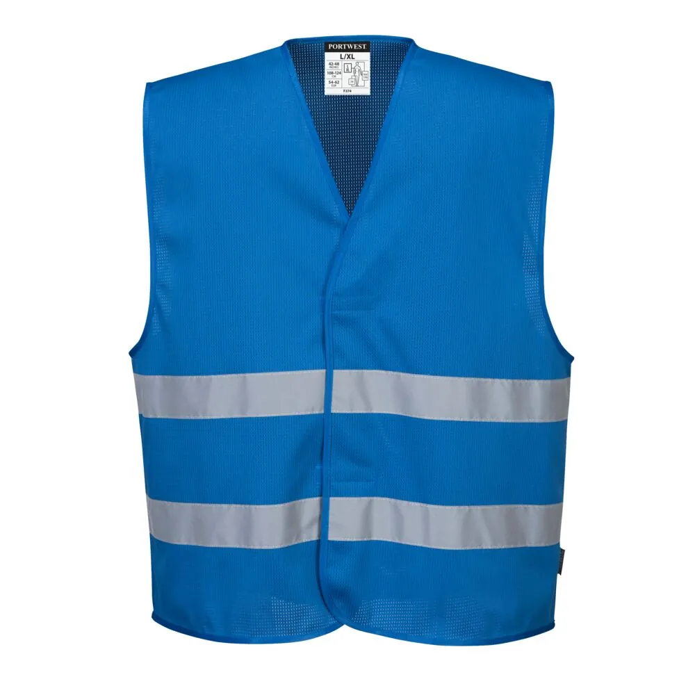 Μπροστινή φωτογραφία του F374 - Γιλέκο MeshAir Iona σε Royal Blue χρώμα