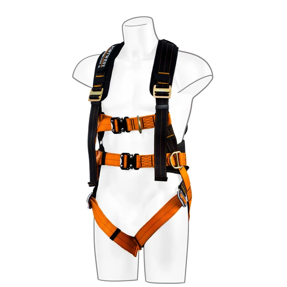 Φωτογραφία από πίσω του FP73 - Portwest Ultra 3 σημείων σε Black-Orange χρώμα