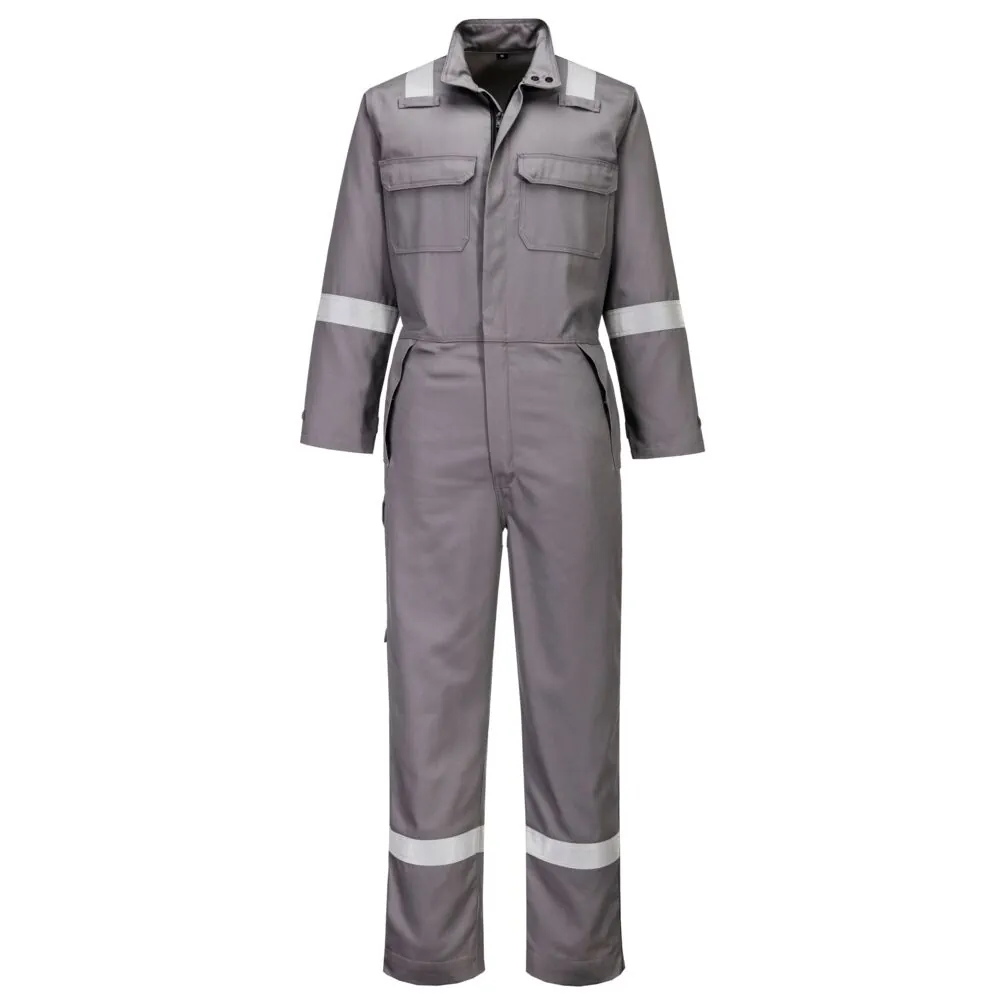 Μπροστινή φωτογραφία του FR513 - Bizflame Work+ FR Coverall σε Grey χρώμα