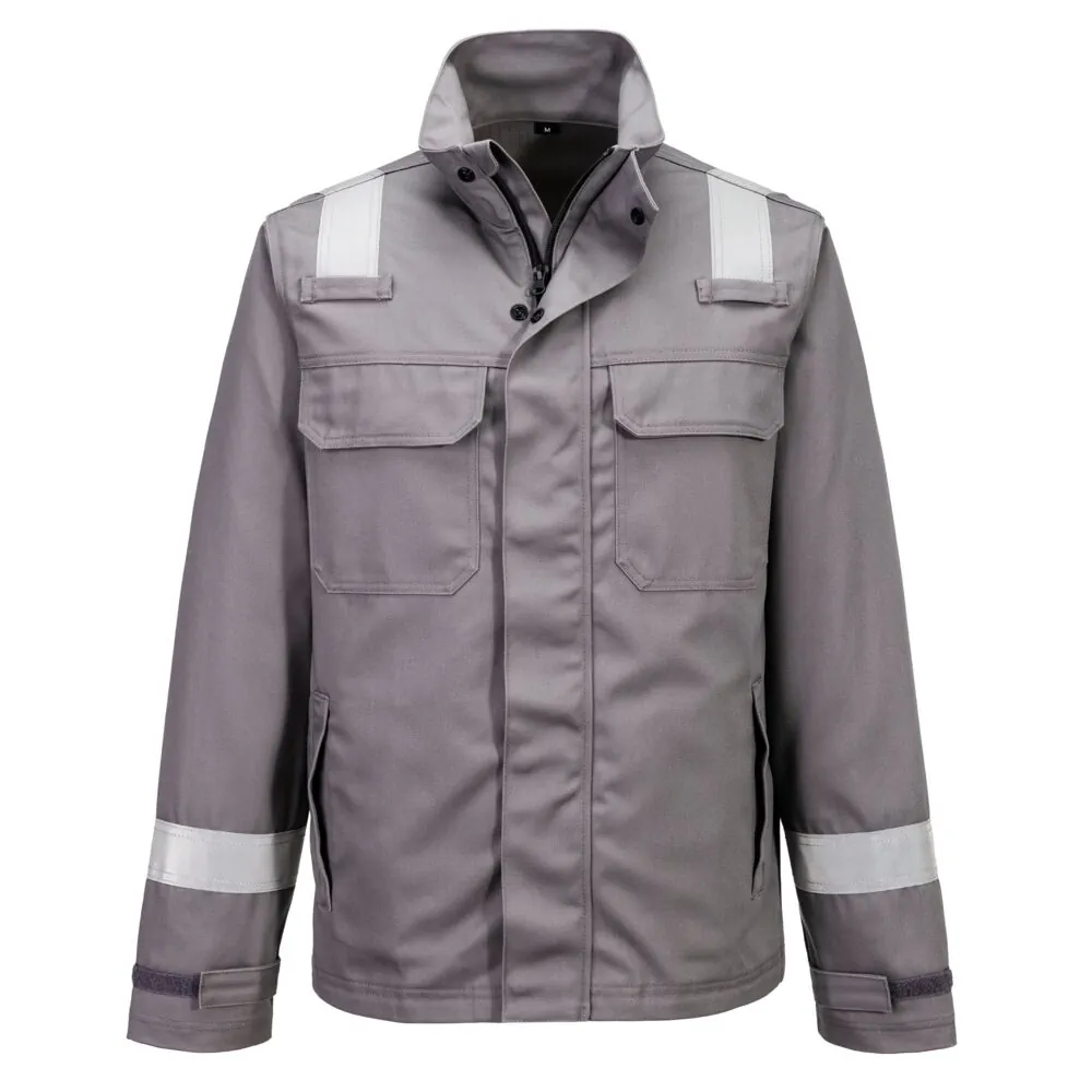 Μπροστινή φωτογραφία του FR609 - Bizflame Work+ FR Jacket σε Grey χρώμα