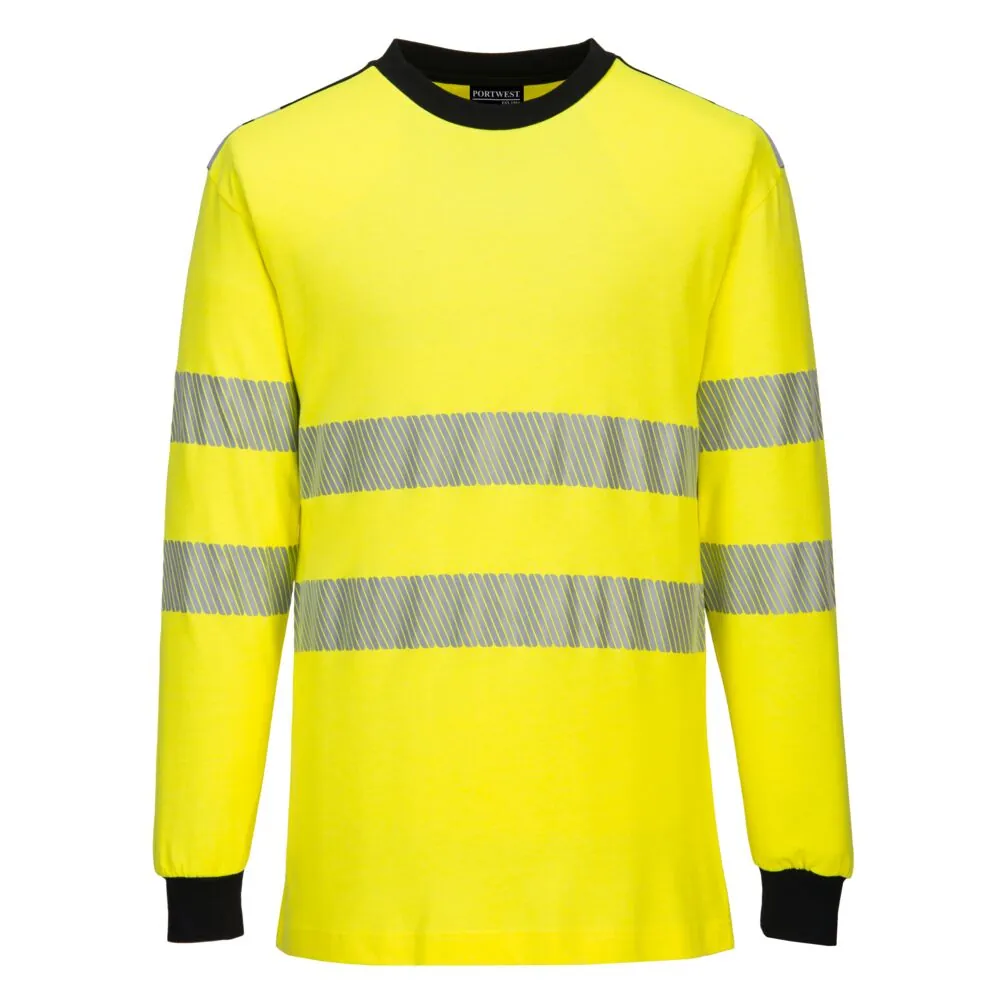 Μπροστινή φωτογραφία του FR701 - FR Modaflame Hi-Vis T-Shirt PW3 σε Yellow-Black χρώμα