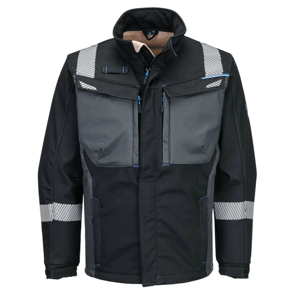 Μπροστινή φωτογραφία του FR704 - Softshell Modaflame FR WX3 σε Black χρώμα