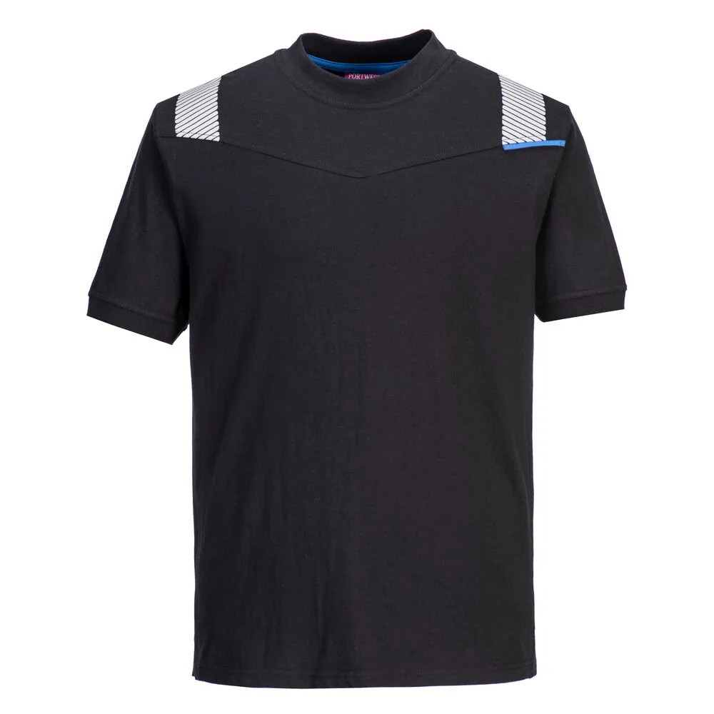 Μπροστινή φωτογραφία του FR712 - Modaflame Μπλούζα T-shirt FR WX3 σε Black χρώμα