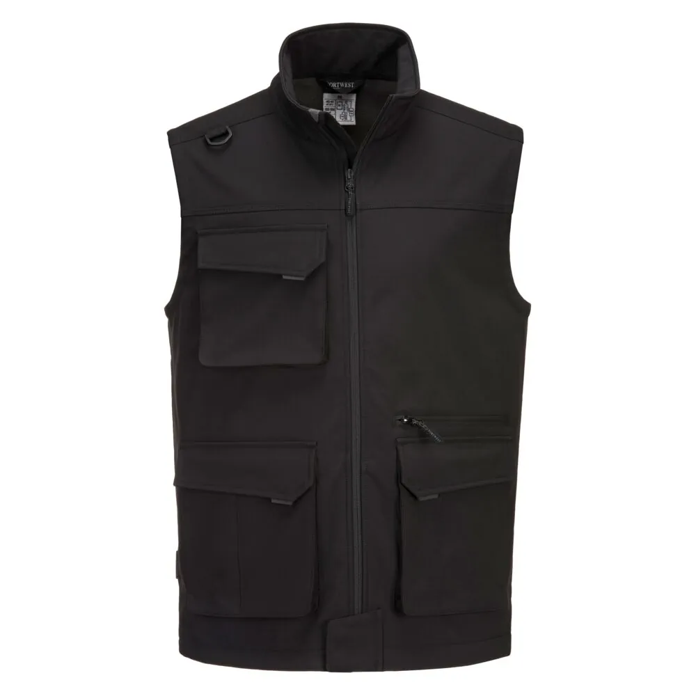 Μπροστινή φωτογραφία του KX363 - WX3 Softshell Αμάνικο (3L) σε Black χρώμα