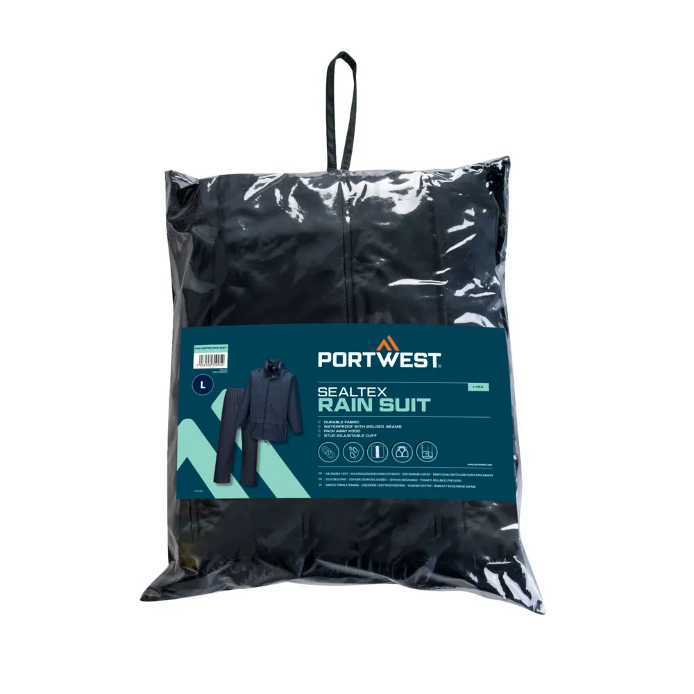 Μπροστινή φωτογραφία του L450 - Sealtex Essential Rainsuit (2 Piece Suit) σε Navy χρώμα