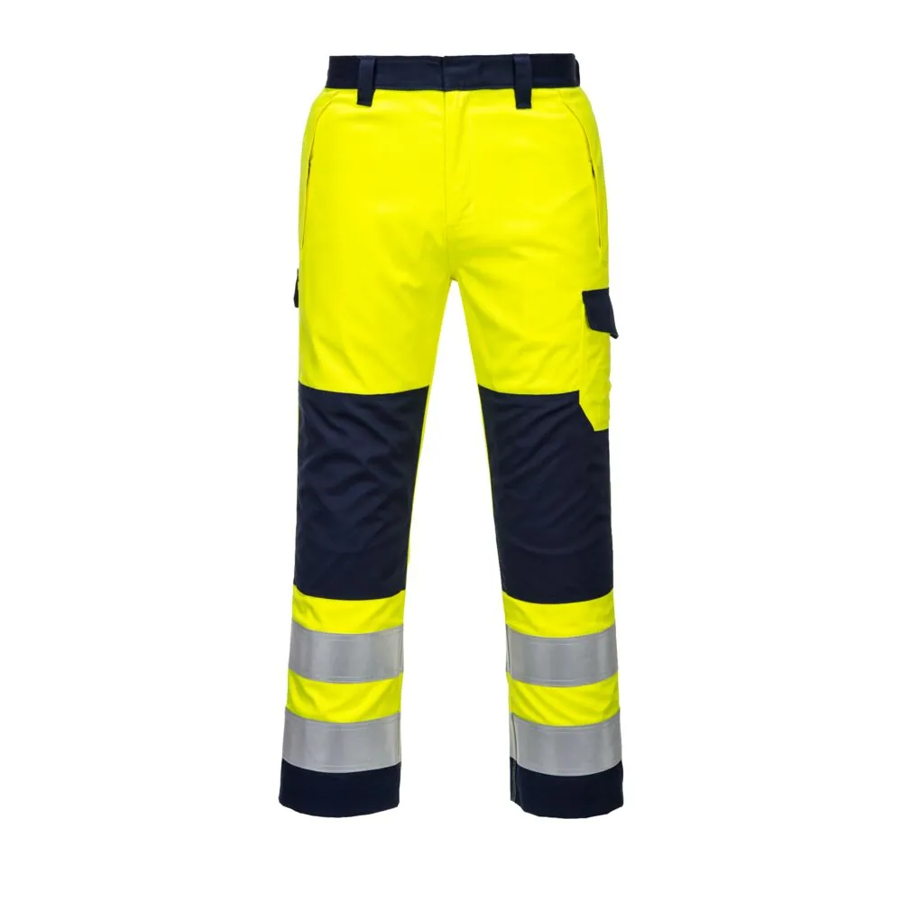 Κεντρική φωτογραφία του MV46 - Hi-Vis Modaflame παντελόνι σε Yellow/Navy χρώμα