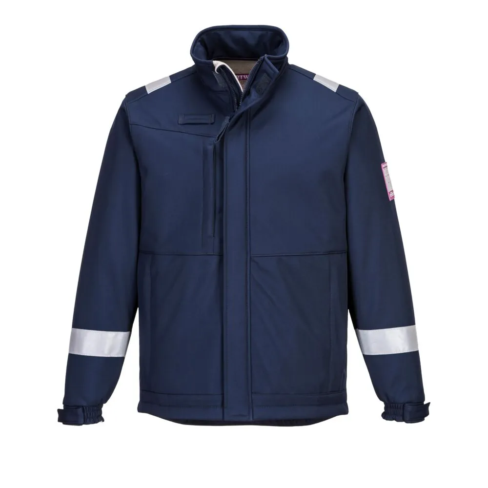 Μπροστινή φωτογραφία του MV73 - Modaflame Softshell Jacket σε Navy χρώμα