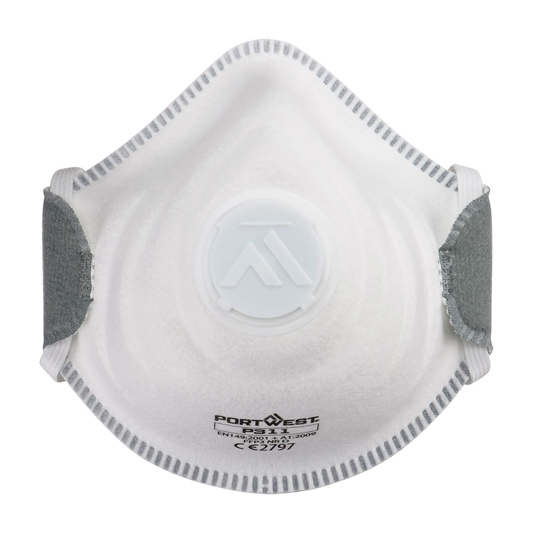 Μπροστινή φωτογραφία του P311 - Moulded FFP3 Valved Respirator (Pk10) σε White χρώμα