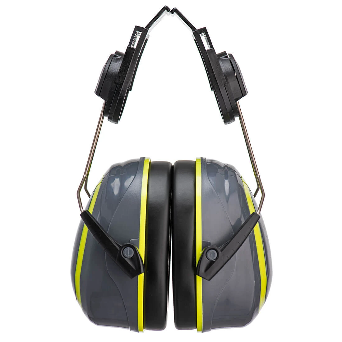 Μπροστινή φωτογραφία του PW76 - Ωτοασπίδες Ακουστικά Clip-On HV Extreme Medium σε Grey-Yellow χρώμα