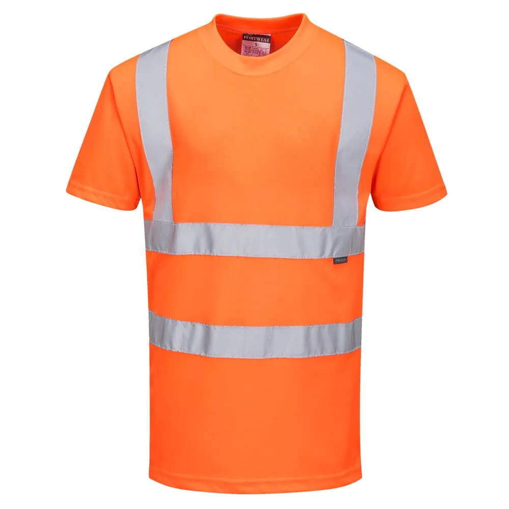 Μπροστινή φωτογραφία του RT23 - Ανακλαστικό T-Shirt RIS σε Orange χρώμα
