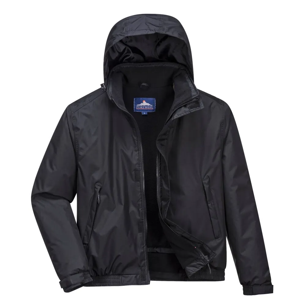 Φωτογραφία από πίσω του S503 - Μπουφάν Bomber Calais σε Black χρώμα