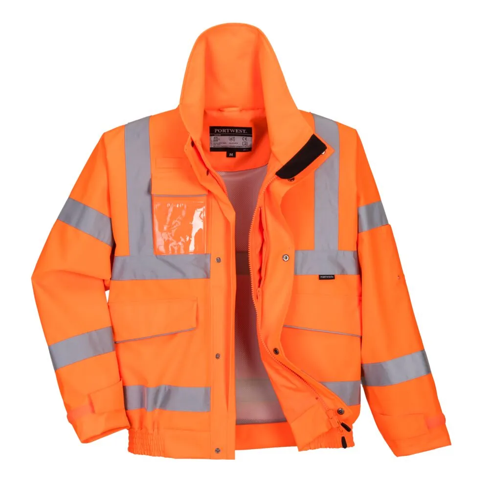 Μπροστινή φωτογραφία του S591 - Extreme Bomber Μπουφάν σε Orange χρώμα