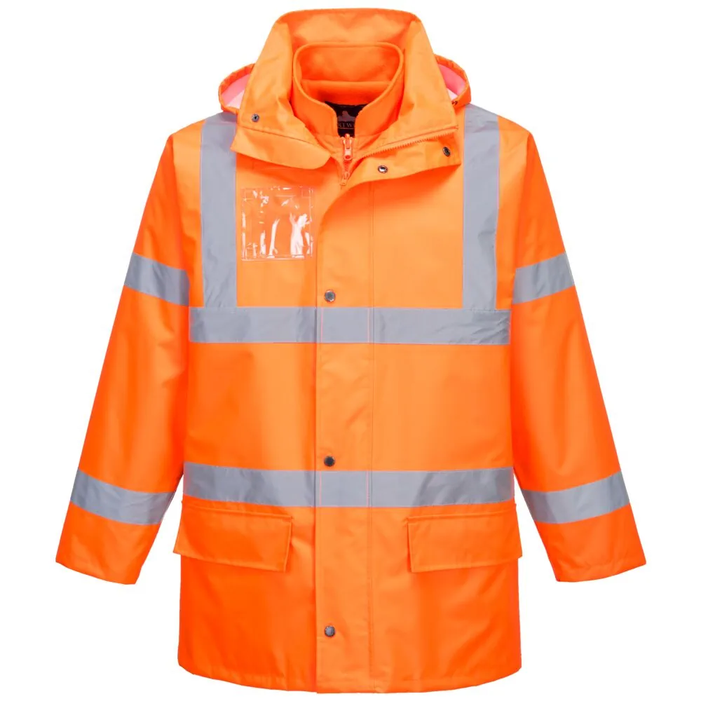Μπροστινή φωτογραφία του S765 - Hi-Vis Essential 5-σε-1 μπουφάν σε Orange χρώμα