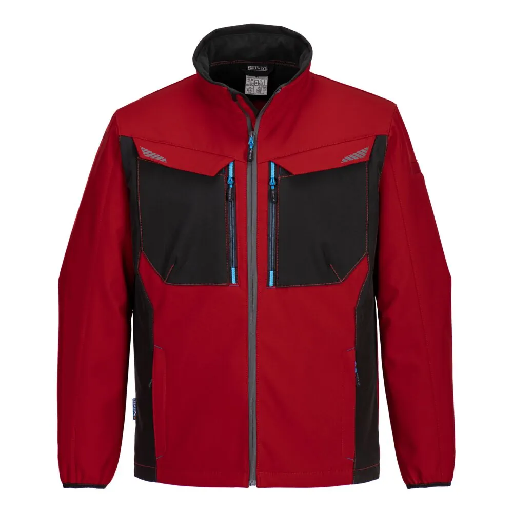 Φωτογραφία από πίσω του T750 - Softshell Μπουφάν WX3 σε Deep Red χρώμα
