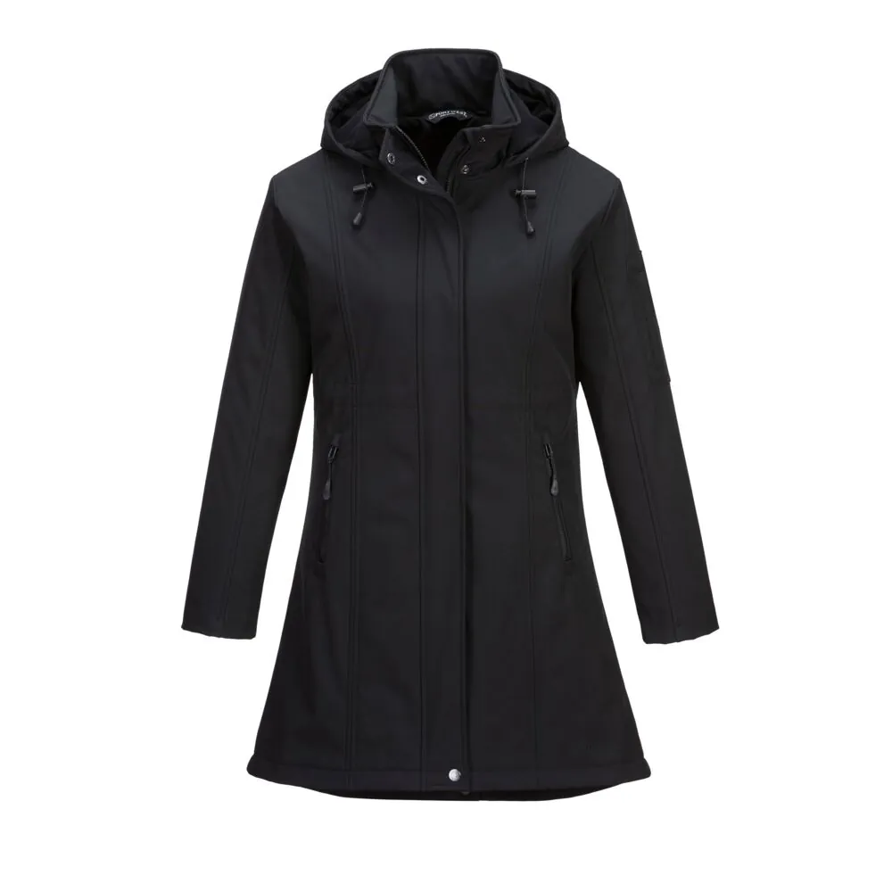 Μπροστινή φωτογραφία του TK42 - Μπουφάν Carla Softshell (3L) σε Black χρώμα