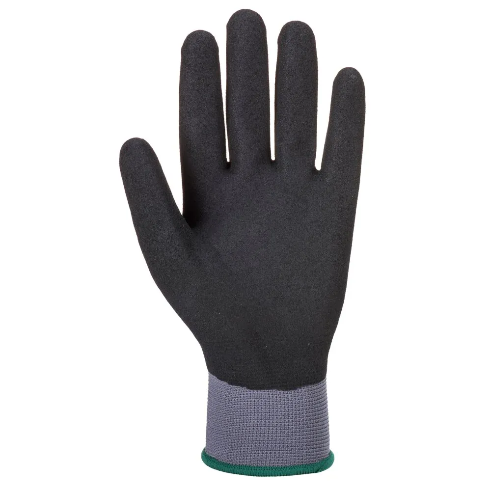 Φωτογραφία από πίσω του A354 - Γάντι DermiFlex Ultra Pro - Nitrile Sandy σε Black χρώμα