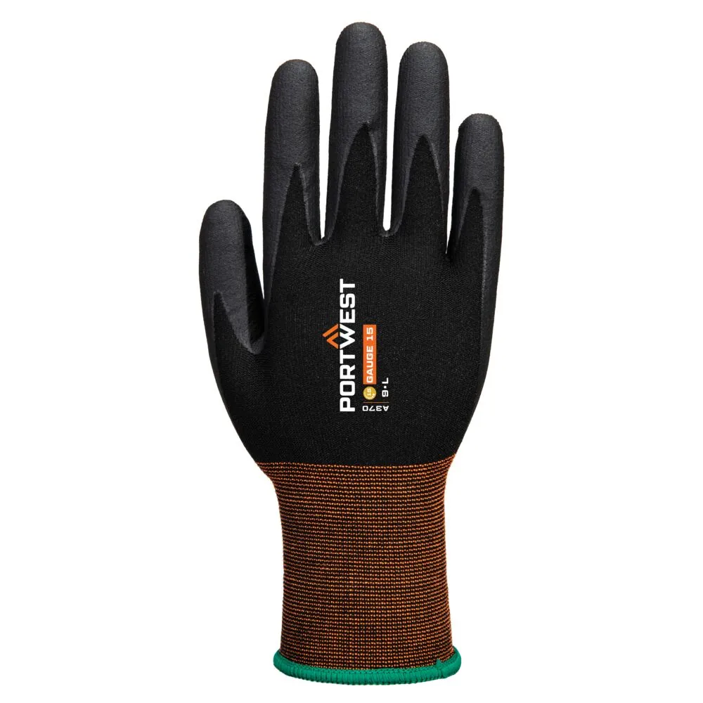 Φωτογραφία από πίσω του A370 - GP Grip 15 Nitrile Micro Foam σε Black χρώμα