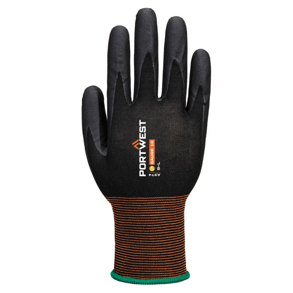 Φωτογραφία από πίσω του A374 - GP Grip 18 Nitrile Micro Foam σε Black χρώμα