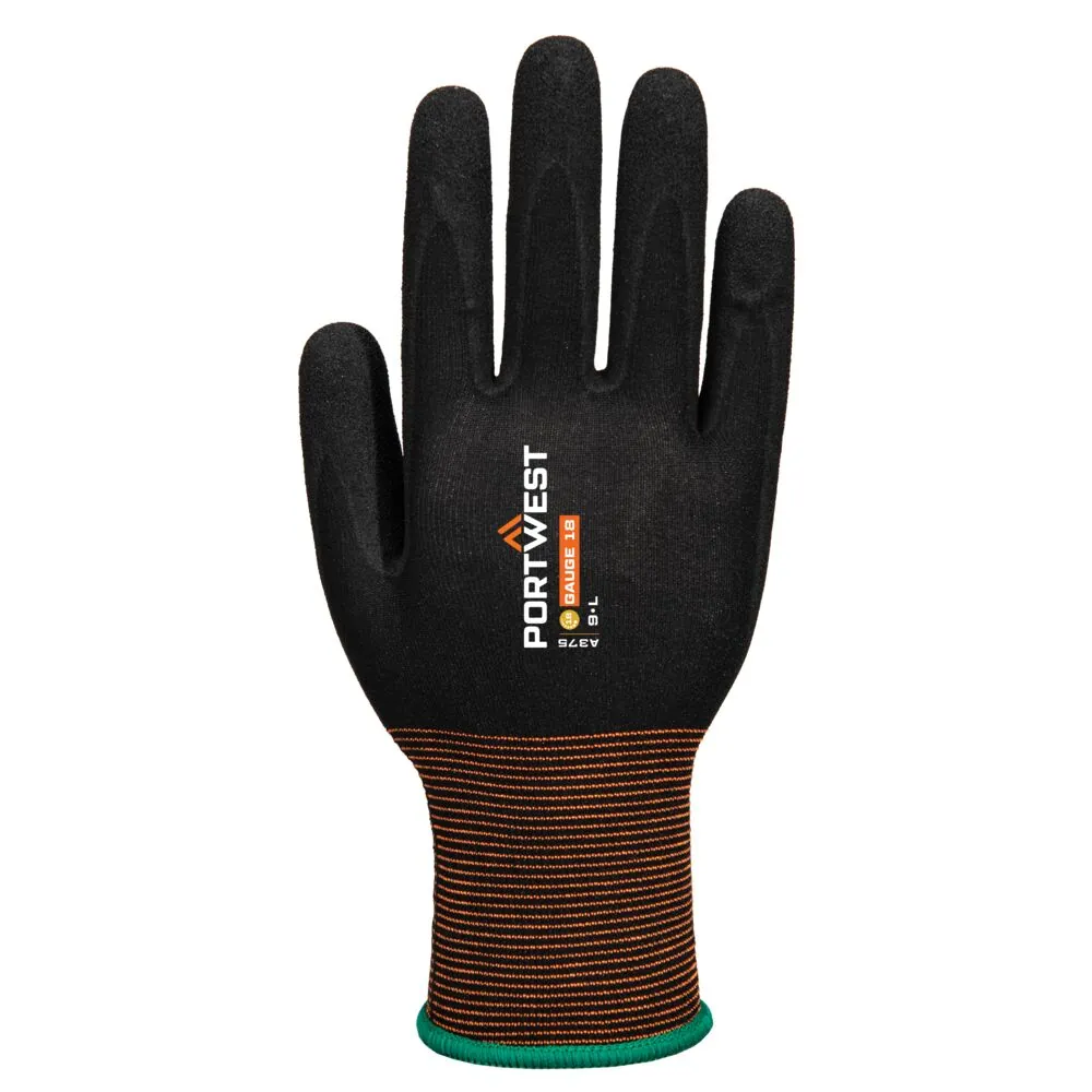 Φωτογραφία από πίσω του A375 - GP Grip 18 Nitrile Smooth/Sandy σε Black χρώμα