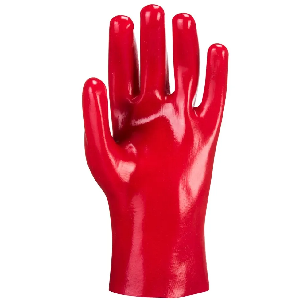 Φωτογραφία από πίσω του A427 - PVC Γάντια σε Red χρώμα