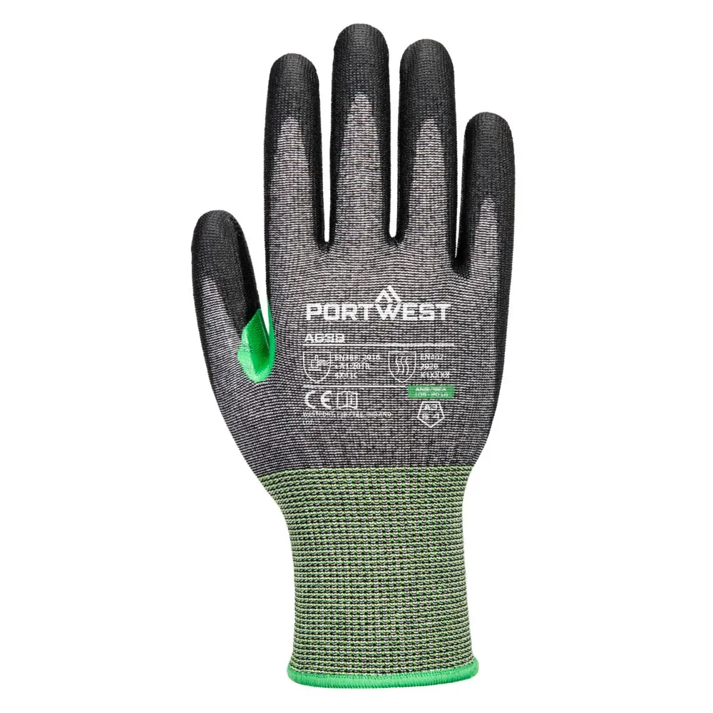 Φωτογραφία από πίσω του A638 - CS Cut C15 PU Glove σε Grey-Black χρώμα